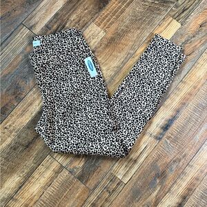 Old Navy Kids Cheetah Print Leggings - Black and Tan